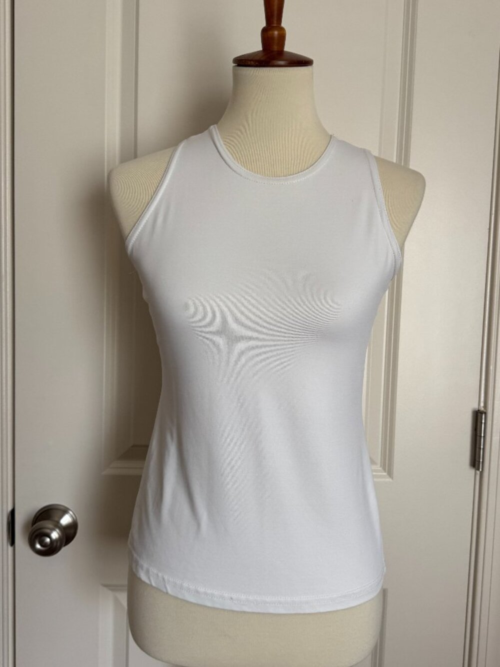 JonDen White Sleeveless Top Sz S